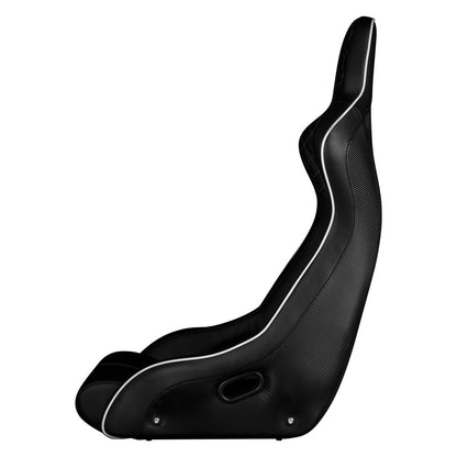 BRAUM Venom-X Fixed Back Bucket Seat [Black Diamond] White or Red Stitching
