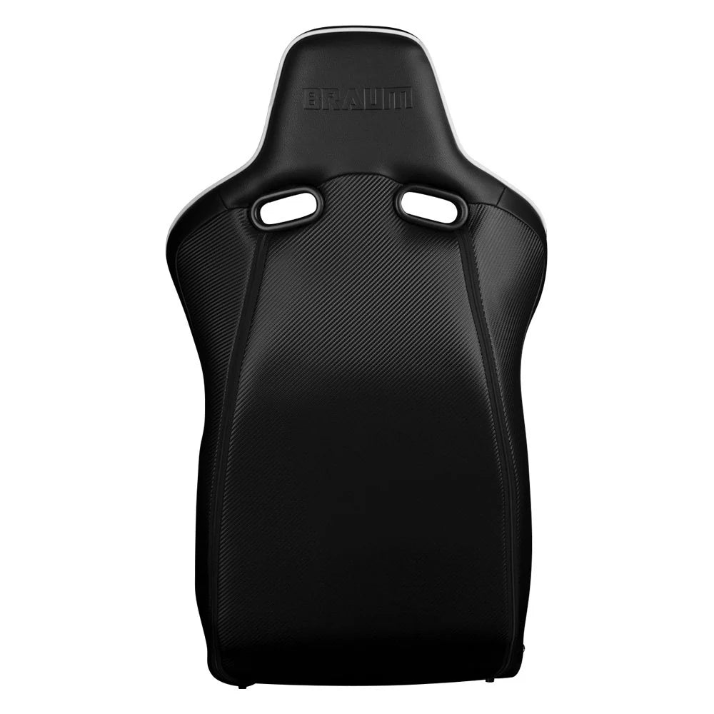 BRAUM Venom-X Fixed Back Bucket Seat [Black Diamond] White or Red Stitching