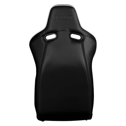 BRAUM Venom-X Fixed Back Bucket Seat [Black Diamond] White or Red Stitching