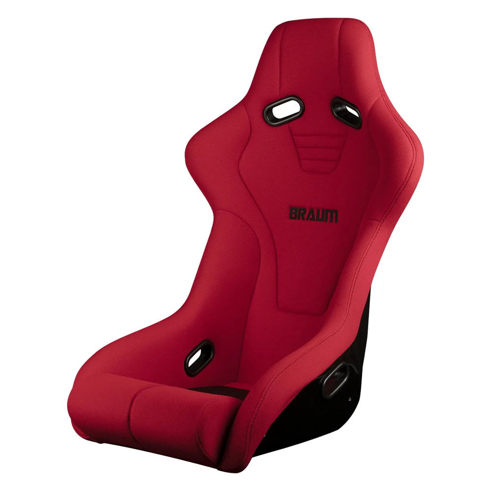 BRAUM Falcon-R Fixed Back Bucket Seat [Composite FRP] Black / Blue / Red / Red Plaid