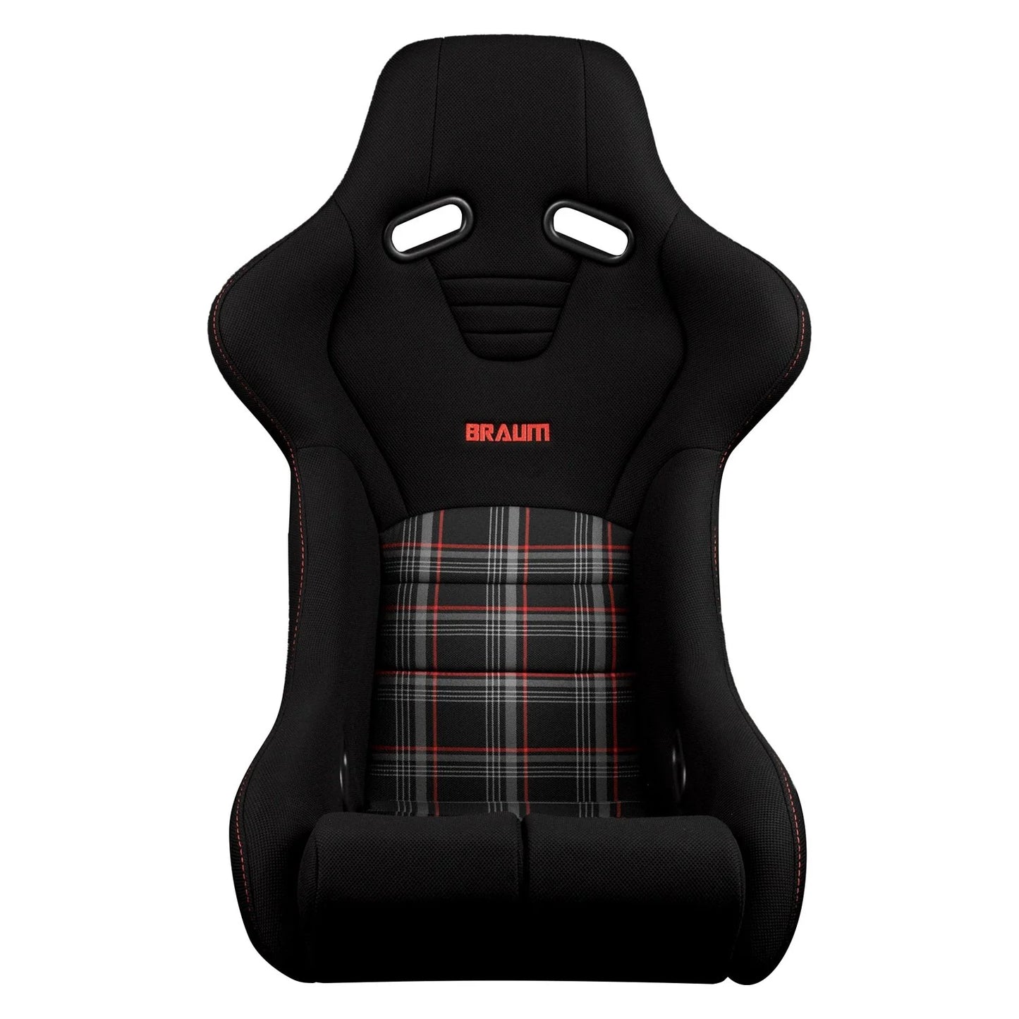 BRAUM Falcon-R Fixed Back Bucket Seat [Composite FRP] Black / Blue / Red / Red Plaid