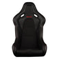 BRAUM Falcon-S Fixed Back Bucket Seat [Composite FRP] Black / White / Red