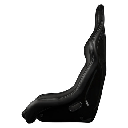 BRAUM Falcon-S Fixed Back Bucket Seat [Composite FRP] Black / White / Red