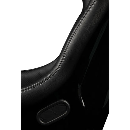 BRAUM Falcon-S Fixed Back Bucket Seat [Composite FRP] Black / White / Red