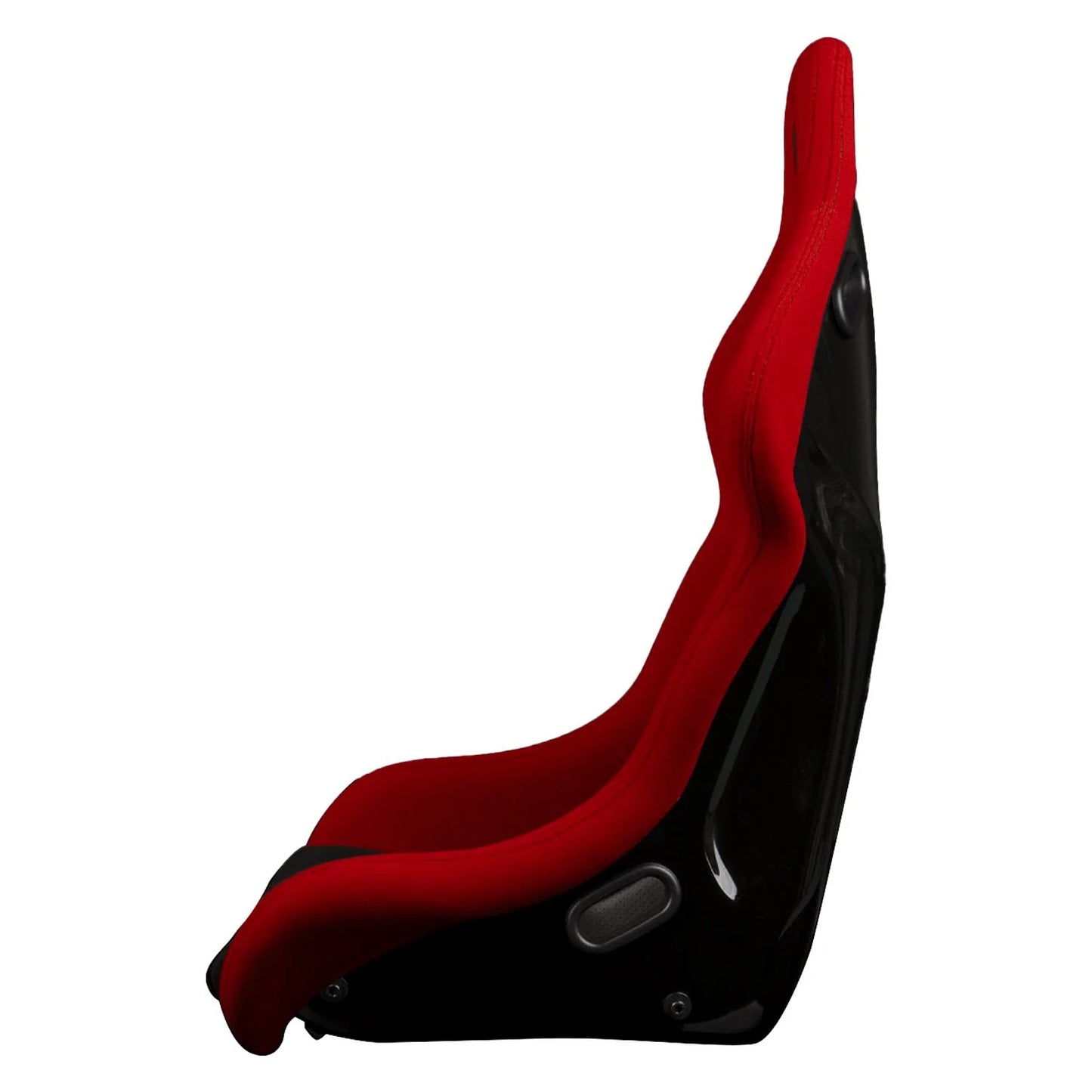BRAUM Falcon-S Fixed Back Bucket Seat [Composite FRP] Black / White / Red