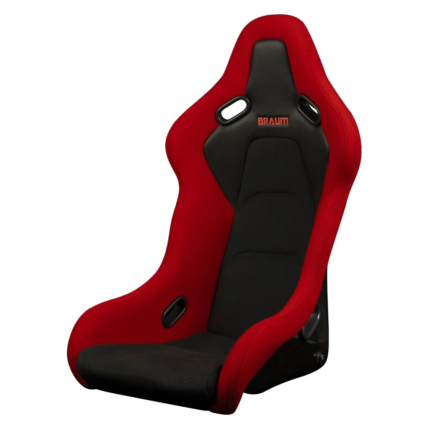 BRAUM Falcon-S Fixed Back Bucket Seat [Composite FRP] Black / White / Red
