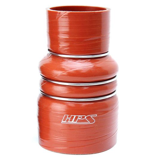 HPS 2 inch - 2.5 inch ID 6 inch Long Ultra High Temp 4-ply Aramid Reinforced Silicone CAC Coupler Hose Hot Side 51mm - 63mm ID 152mm Length