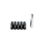 20PCs Megan Racing Black 50bv30 Chromium-Vanadium Steel Lug Nut [Heptagon 7-Sided Open-Ended] [Conical Seat / M12 x 1.25]