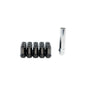 20PCs Megan Black 50bv30 Chromium-Vanadium Steel Lug Nut [Heptagon 7-Sided Open-Ended] [Conical Seat / M12 x 1.25]