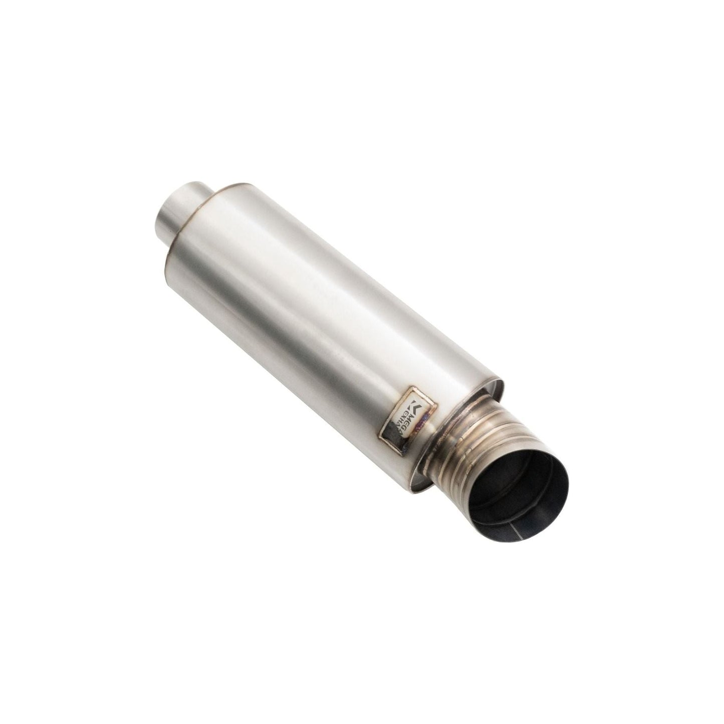 Megan Racing MU Series Universal 3" Inlet Weld-on Muffler with Turndown Style Tip