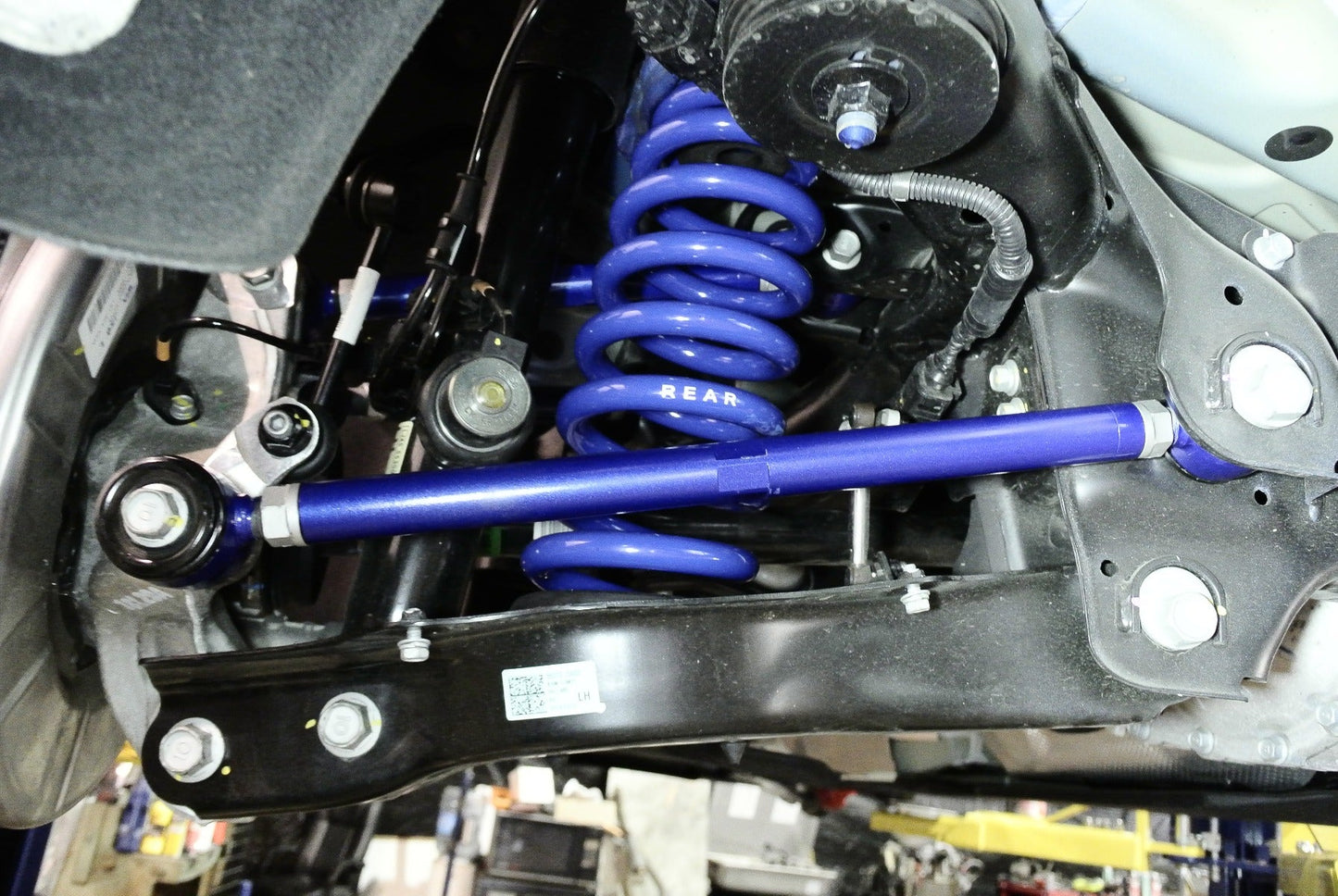 Megan Racing Adjustable Rear Toe Arm (Rear Lower, Polyurethane) for Kia Stinger 18+ CK/19+ G70 IK