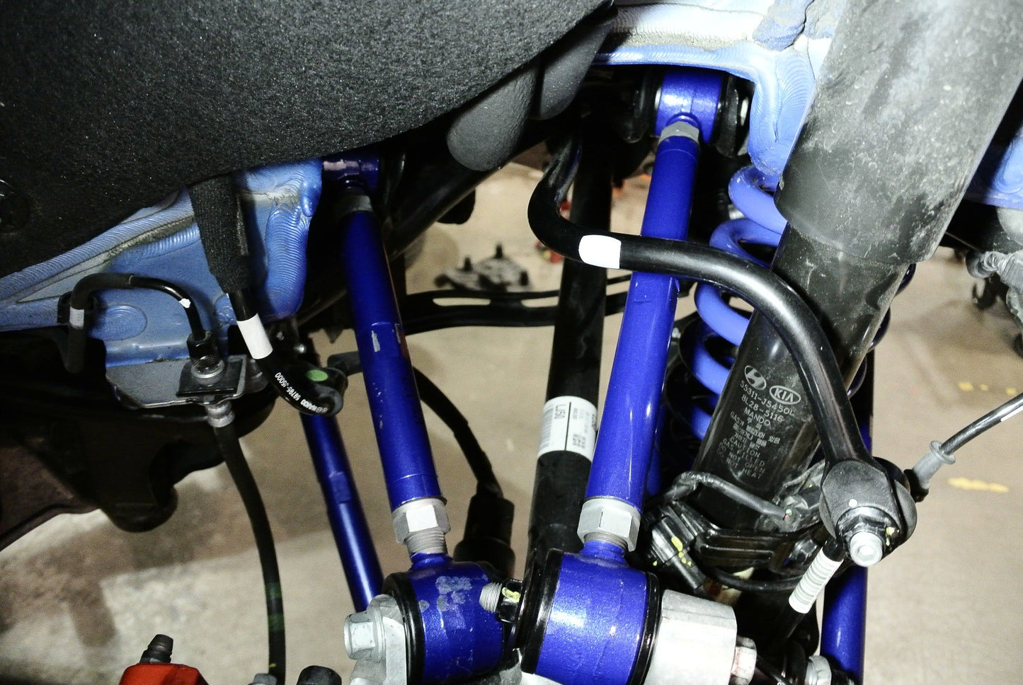 Megan Racing Adjustable Rear Traction Arm (Front Upper, Polyurethane) for Kia Stinger 18+ CK/ 19+ G70 IK