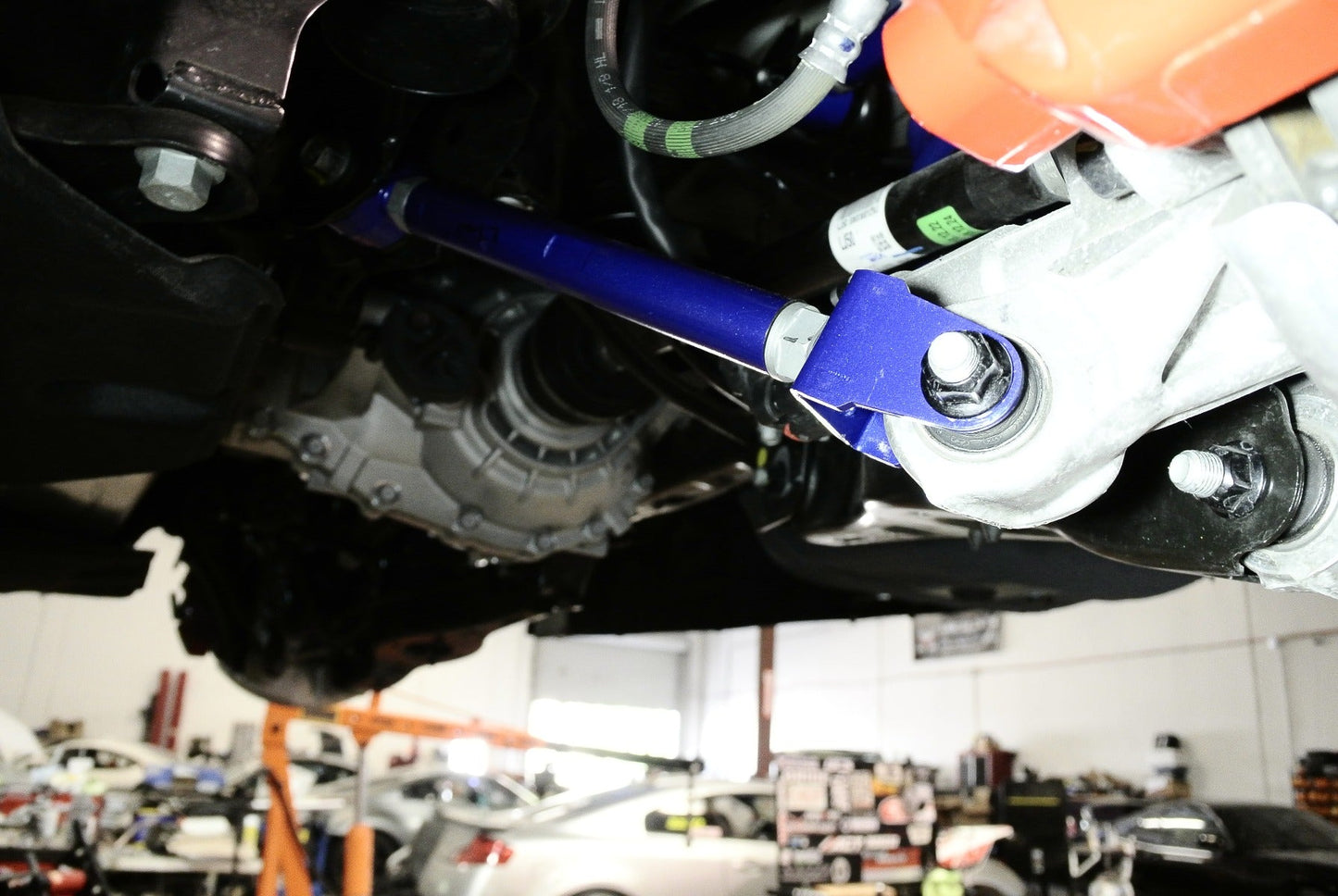 Megan Racing Adjustable Rear Trailing Arm (Front Lower, Polyurethane) for Kia Stinger 18+ CK/19+ G70 IK
