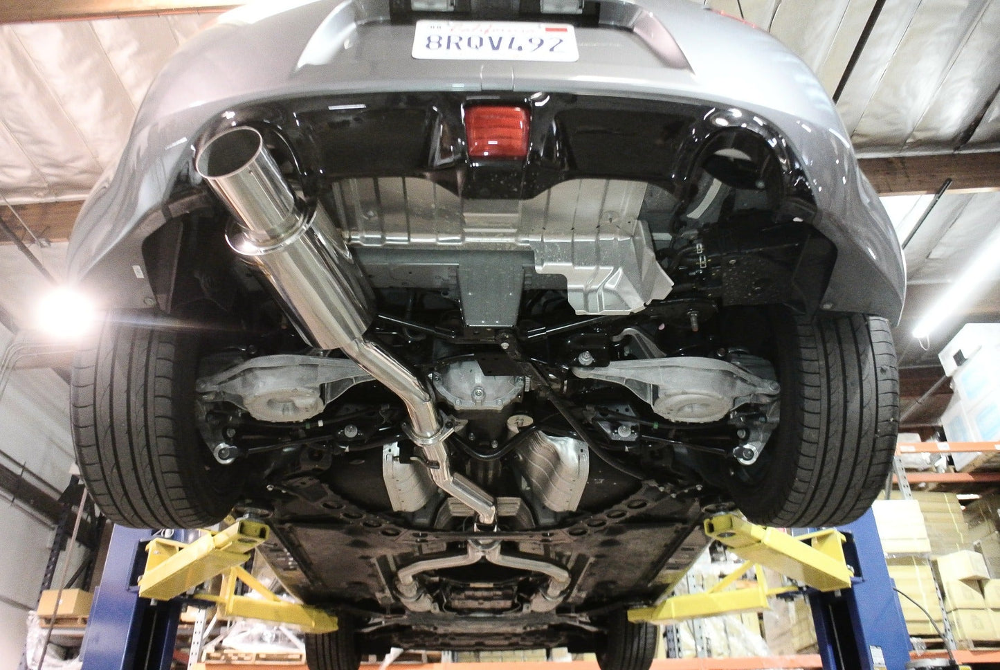 Megan Racing Single Exit Exhaust System for 2009–2021 Nissan 370Z - Stainless Tip - LWT-CBS-N7Z-DS
