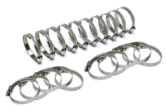 HPS Stainless Steel Embossed Hose Clamps Size 28 20pcs Pack 1-9/16 inch - 2-1/4 inch 40mm-57mm