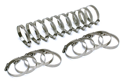 HPS Stainless Steel Embossed Hose Clamps Size 3 20pcs Pack 5/16 inch - 9/16 inch 8mm-14mm
