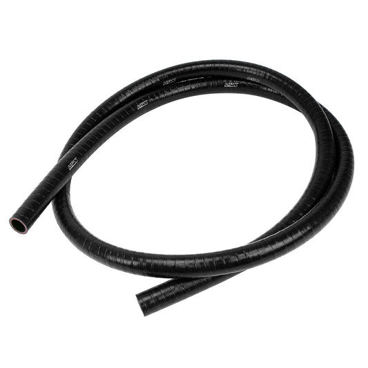 HPS 1 inch 25mm FKM Lined Oil Resistant High Temperature Reinforced Silicone Hose Black