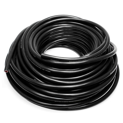 HPS 1 inch ID Black high temp reinforced silicone heater hose tubing 10 feet roll Max Temperature Rating: 350F Bend Radius: 4.5 inch