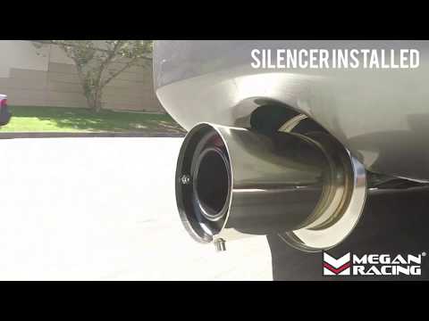 Megan Racing Drift Spec Cat-Back Exhaust System [Single Exit Stainless Tip] For 03-07 Infiniti G35 Coupe V35