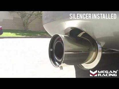 Megan Racing Drift Spec Cat-Back Exhaust System [Single Exit Stainless Tip] For 03-07 Infiniti G35 Coupe V35