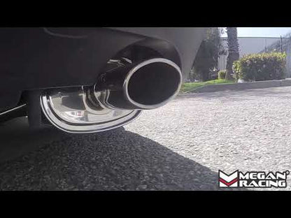 Megan Racing RS Axle-Back Exhaust System Dual Burnt Rolled Tips For 14-15 Lexus IS250 XE30