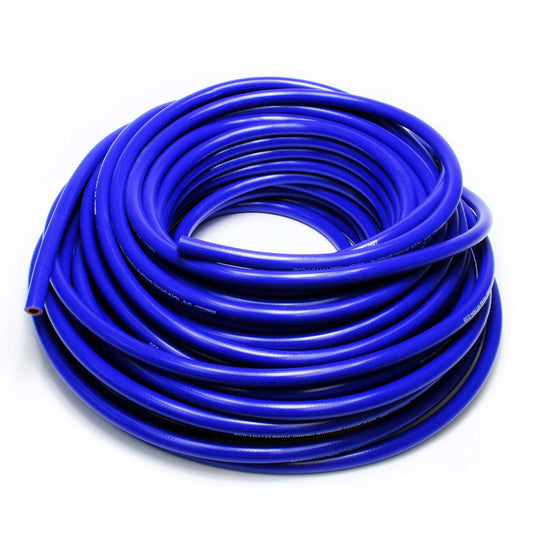 HPS 1 inch ID blue high temp reinforced silicone heater hose tubing 100 feet roll Max Temperature Rating: 350F Bend Radius: 4.5 inch