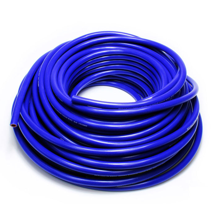 HPS 1 inch ID blue high temp reinforced silicone heater hose tubing 25 feet roll Max Temperature Rating: 350F Bend Radius: 4.5 inch