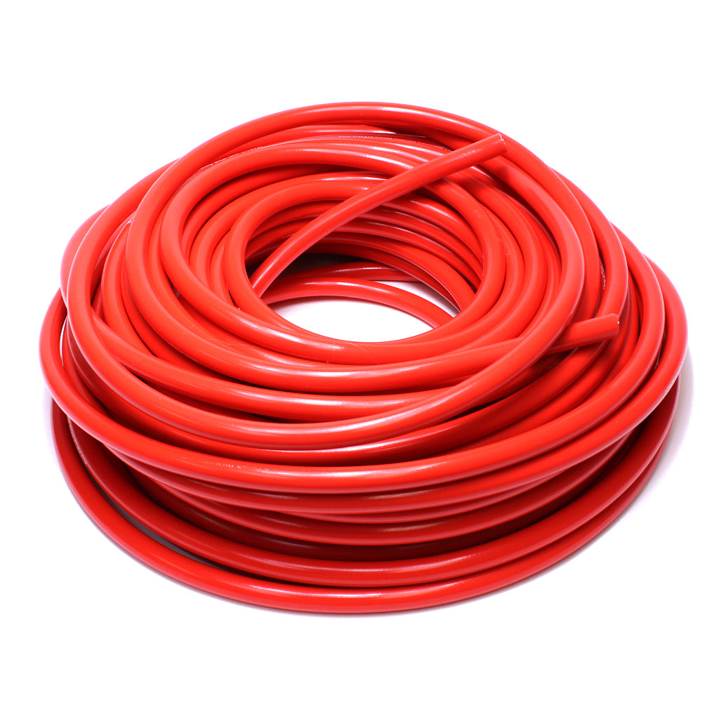 HPS 1 inch ID Red high temp reinforced silicone heater hose tubing 50 feet roll Max Temperature Rating: 350F Bend Radius: 4.5 inch