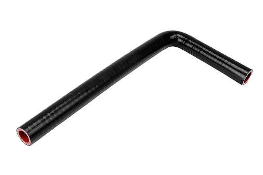 HPS 1/2 inch 13mm with 5 inch and 36 inch Leg Silicone 90 Degree Elbow Coupler Hose High Temp 4-ply Reinforced Black