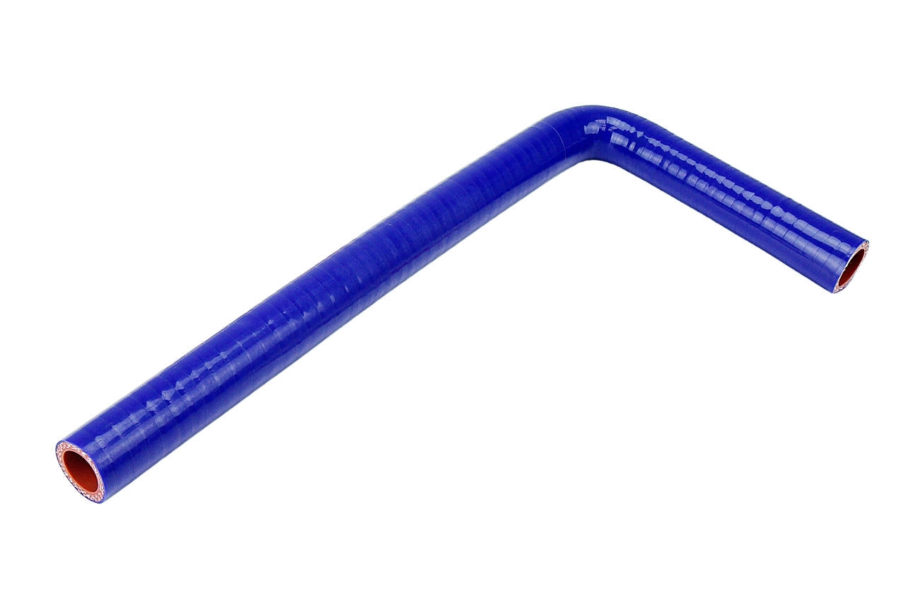 HPS 1/2 inch 13mm with 5 inch and 18 inch Leg Silicone 90 Degree Elbow Coupler Hose High Temp 4-ply Reinforced Blue