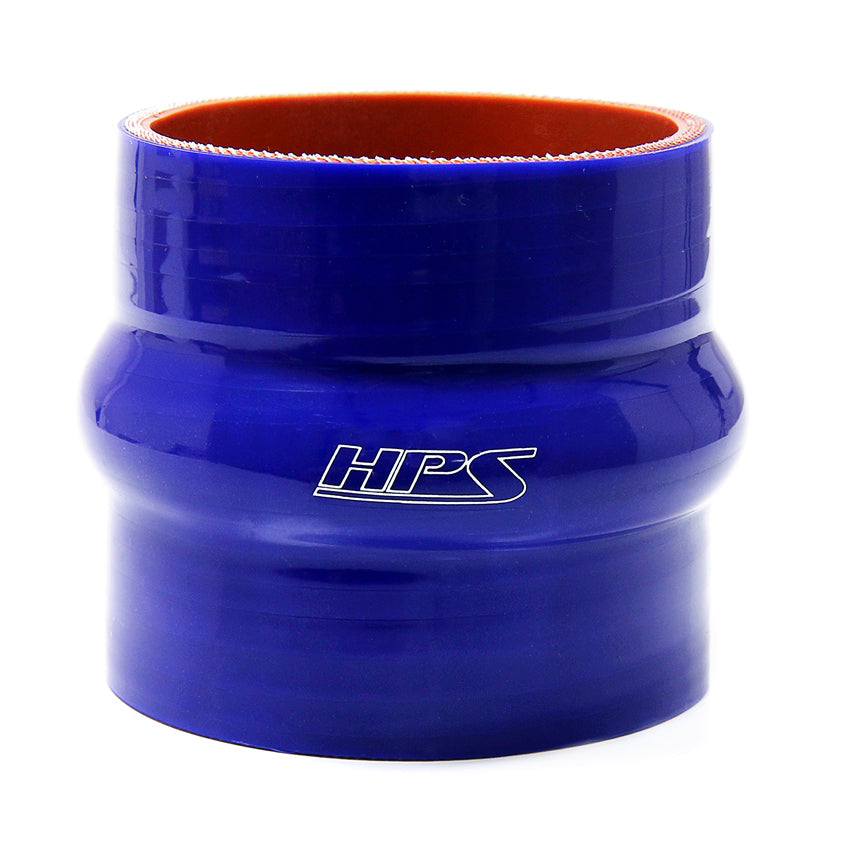 HPS 1 inch ID 4 inch Long High Temp 4-ply Reinforced Silicone Hump Coupler Hose Blue 25mm ID 102mm Length