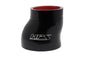 HPS 1-1/2 inch - 2 inch ID 3 inch Long High Temp 4-ply Reinforced Silicone Offset Reducer Coupler Hose Black 38mm - 51mm ID 76mm Length