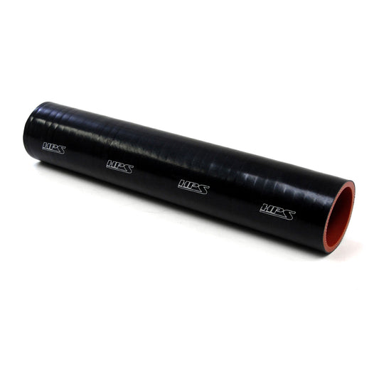 HPS 1 inch ID 1 Foot Long High Temp 4-ply Reinforced Silicone Coupler Tube Hose Black 25mm ID