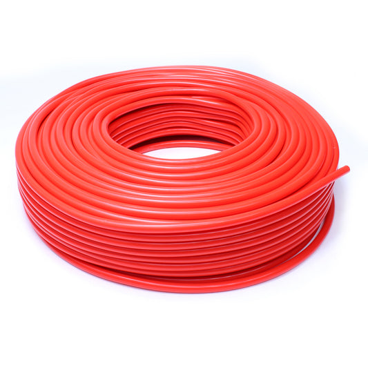 HPS 1/2 inch 13mm ID Red High Temp Silicone Vacuum Hose Tubing - 50 Feet Roll