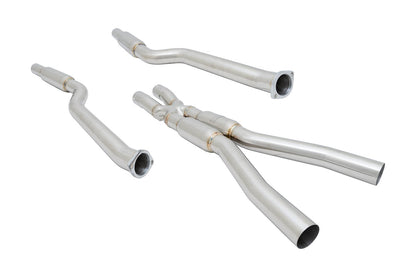 Megan Racing Supremo Exhaust System for 2005–2010 BMW E60 M5 w/ Black Chrome Rolled Tips