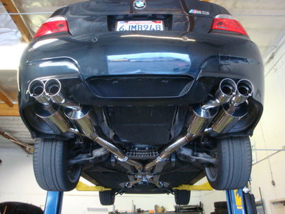 Megan Racing Supremo Exhaust System for 2005–2010 BMW E60 M5 w/ Blue Titanium Tips