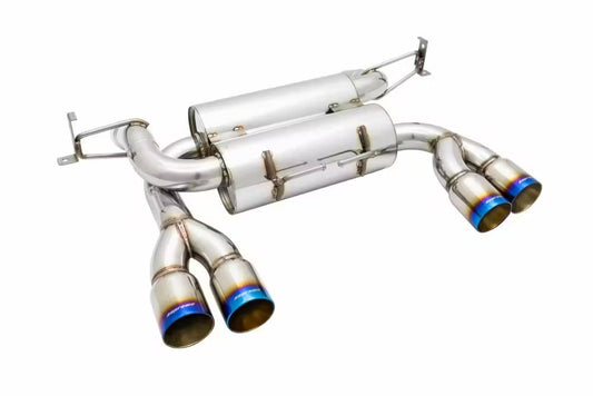 Megan Racing Supremo Axle Back Exhaust System Burnt Blue Tips for 2008-2013 BMW M3 E92 2DR