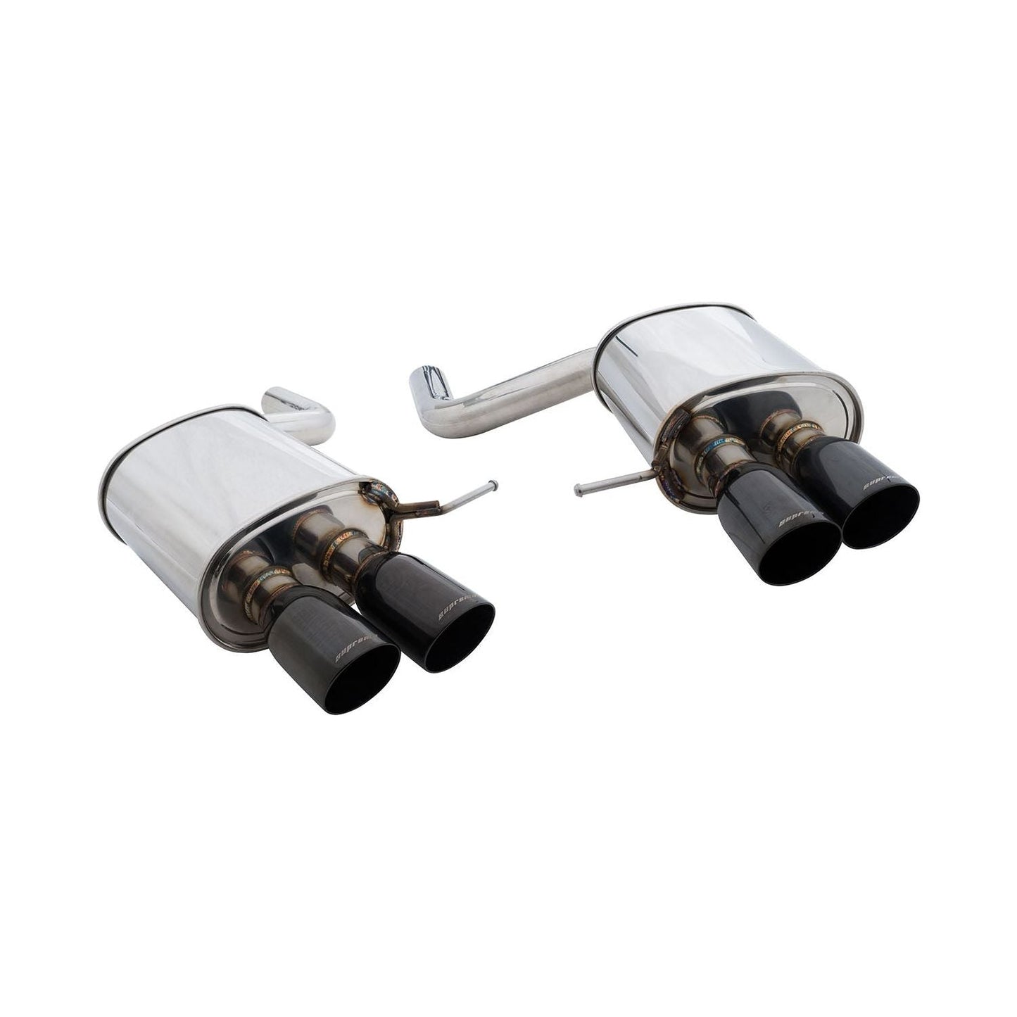 Megan Racing Supremo Exhaust System for 2011–2017 BMW F10 535i (M-Sport Bumper) w/ Black Chrome Rolled Tips