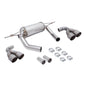 Megan Racing Supremo Axle Back Exhaust System Raw Metal Tips for 15-20 BMW M3 F80/M4 F82