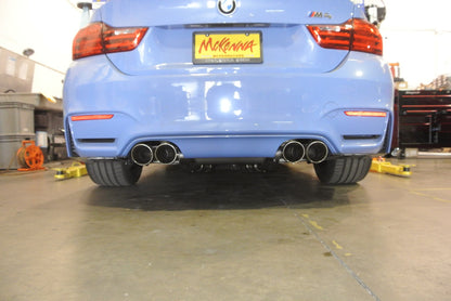 Megan Racing Supremo Axle Back Exhaust System Black Chrome Tips for 15-20 BMW M3 F80/M4 F82