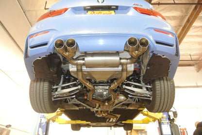 Megan Racing Supremo Axle Back Exhaust System Black Chrome Tips for 15-20 BMW M3 F80/M4 F82