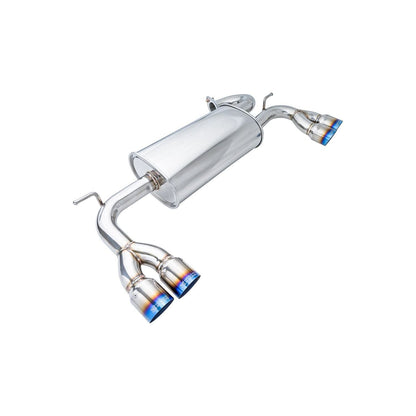 Megan Racing Turbo Type Cat Back Exhaust System with Blue Titanium Tips for 2009–2016 Hyundai Genesis Coupe 2.0L Turbo