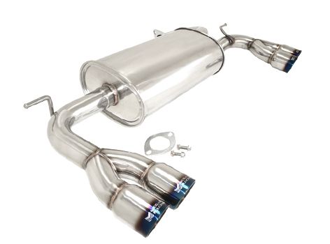 Megan Racing for Hyundai Genesis Coupe 2009-2016 2.0L Turbo - Burnt Rolled Tips - Turbo Type - MR-ABE-HG09-VO + MIDPIPE-HG0920T