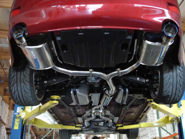 Megan Racing OE-RS Spec Axle-Back Exhaust System Burnt Tips For 06-13 Lexus IS250/IS350 XE20 RWD