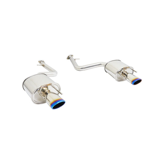 Megan Racing Exhaust System (Burnt Rolled Tip) for 2014+ Lexus IS250 (2.5L V6) — MR-ABE-LI14-VO