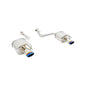 Megan Racing RS Axle-Back Exhaust System Dual Burnt Rolled Tips For 14-15 Lexus IS250 XE30