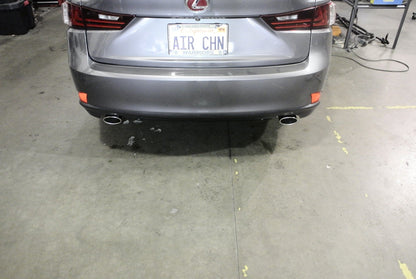Megan Racing RS Axle-Back Exhaust System Dual Burnt Rolled Tips For 14-15 Lexus IS250 XE30