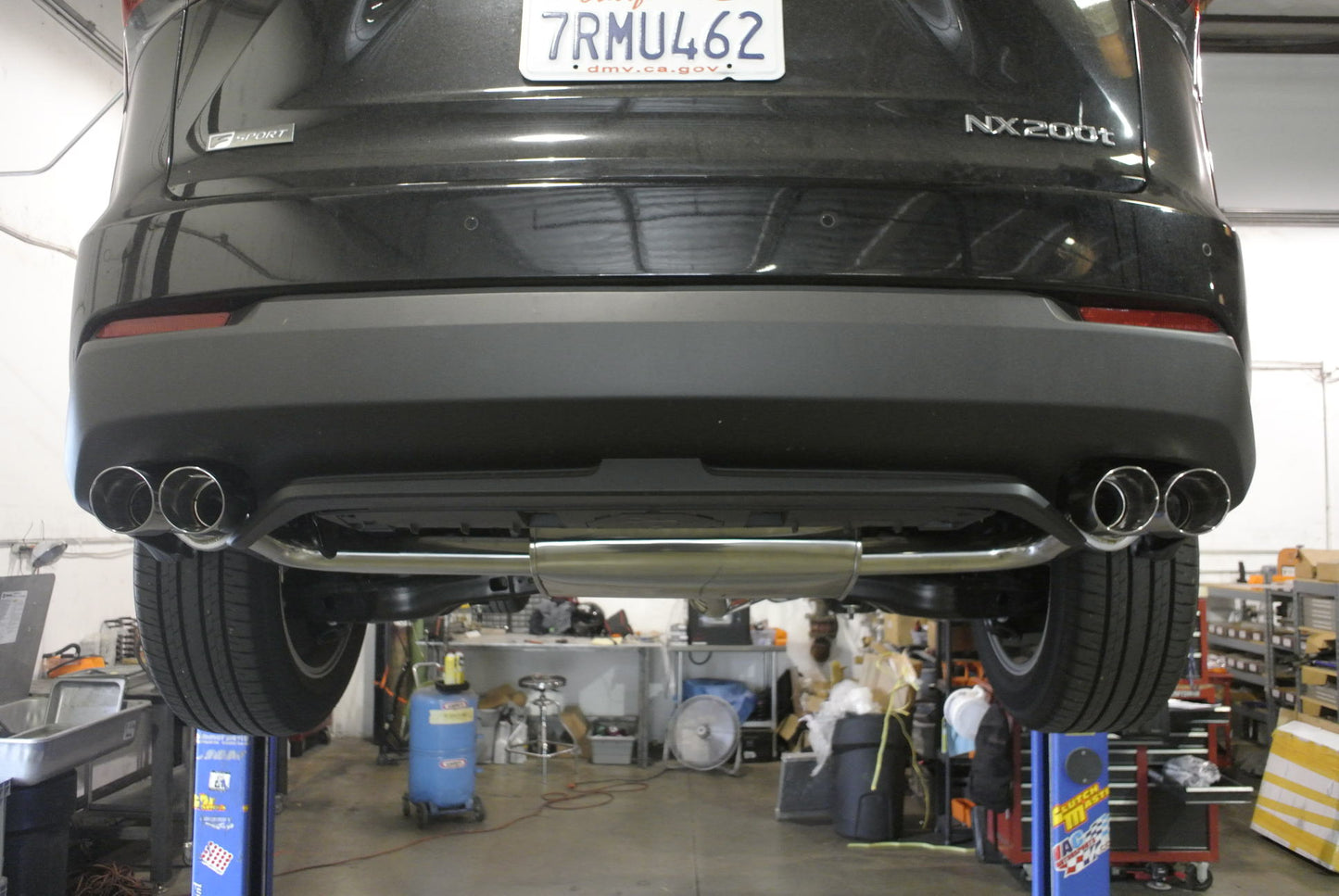 Megan Racing Stainless Steel Axleback System w/Dual Tips For 14-21 Lexus NX200t NX300 (AZ10 1st Gen)