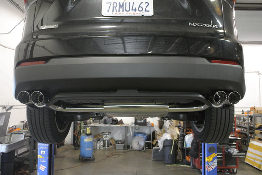 Megan Racing Exhaust System (Stainless Rolled Tips) for 2014–2020 Lexus NX200T — MR-ABE-LN15