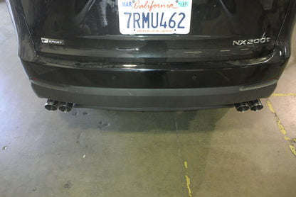 Megan Racing Stainless Steel Axleback System w/Dual Tips For 14-21 Lexus NX200t NX300 (AZ10 1st Gen)